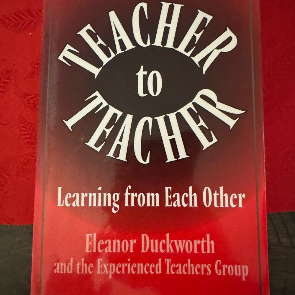 Teacher to Teacher Book